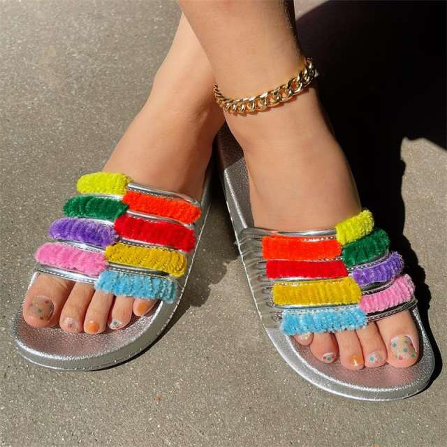 Summer casual colorful slippers