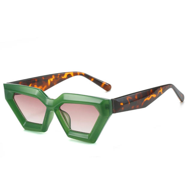 Vintage irregular shape frame sunglasses