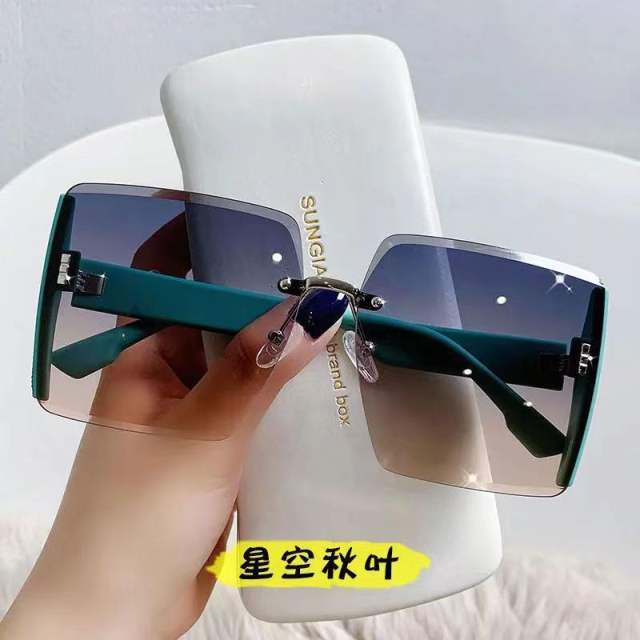 Personality rimless glasses