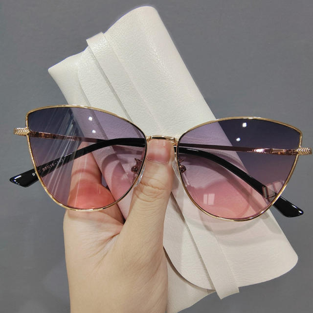 Easy match metal frame sunglasses