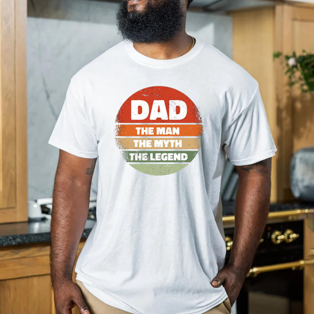 Father's day graphic letter t shirt