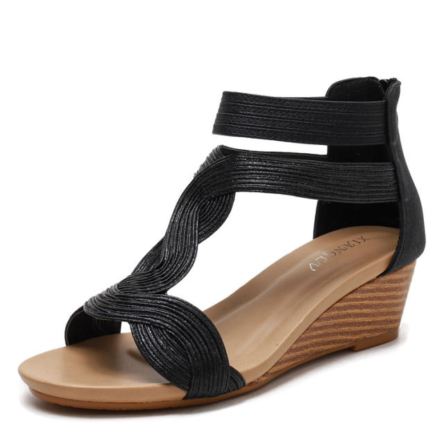 Occident fashion boho wedage gladiator sandals
