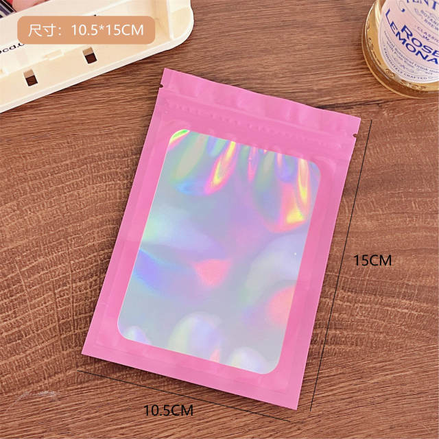 Hot sale laser Macaroon color plastic bag