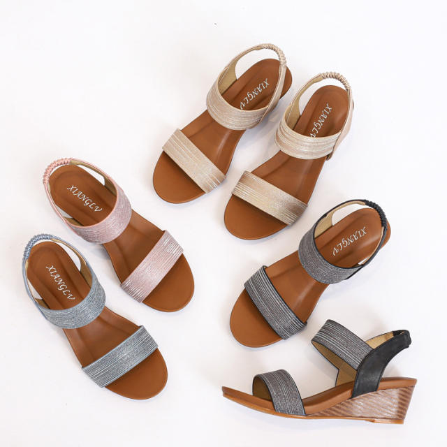 Summer design wedage gladiator sandals