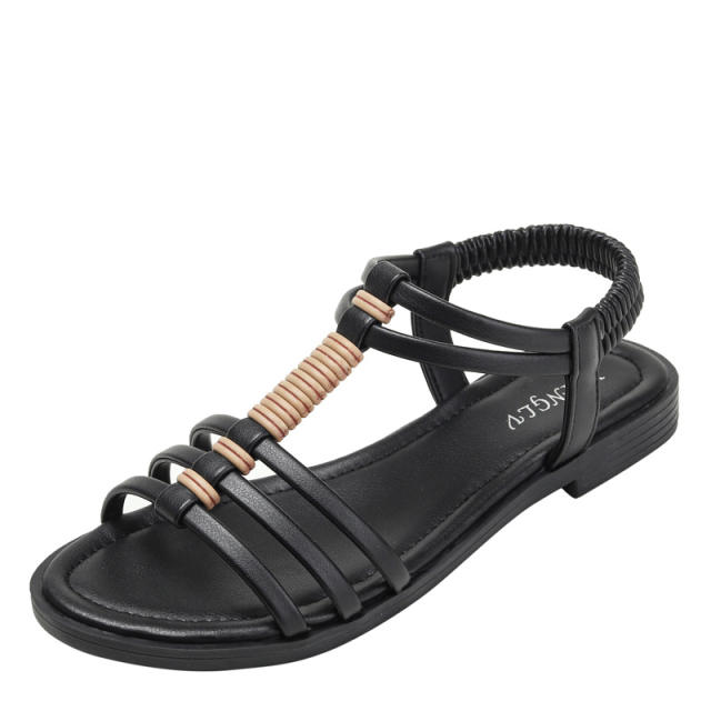 Boho comfortable flat gladiator sandals