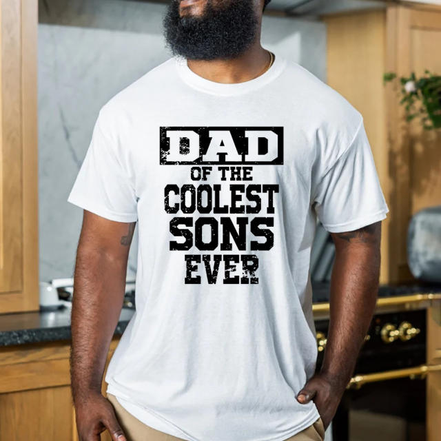 Father's day graphic letter t shirt