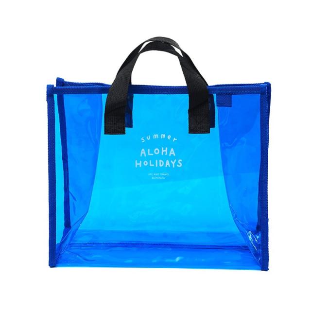 Candy color PVC clear beach bag