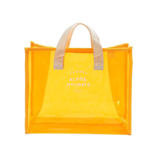 Candy color PVC clear beach bag