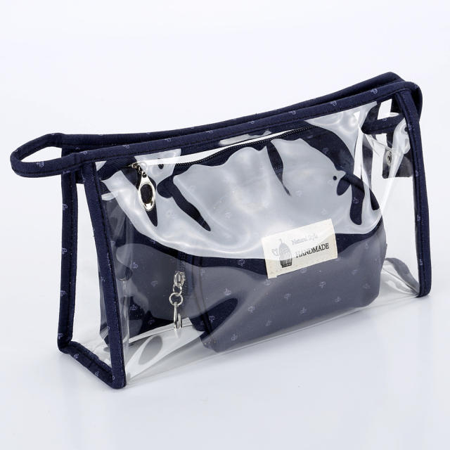 Hot sale 3pcs PVC travel wash bag cosmetic bag