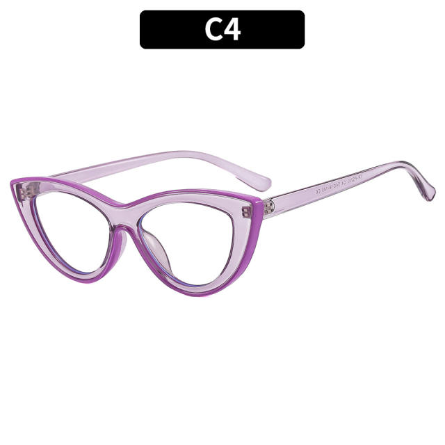 TR90 personality colorful blue lense reading glasses