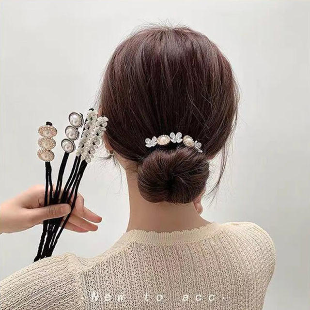 INS pear bun holder hair clips