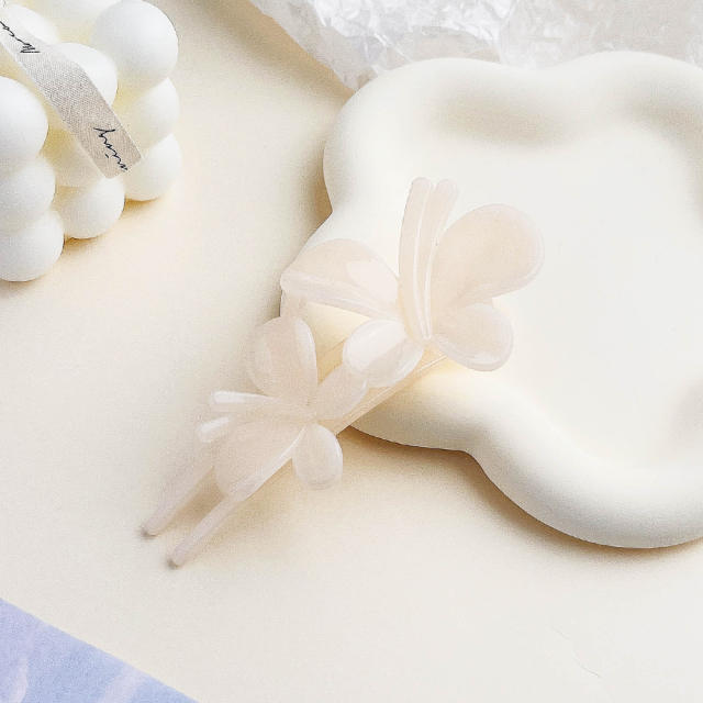 Korean fashion elegant flower hair claw clips