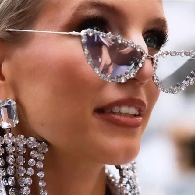Personality diamond sunglasses