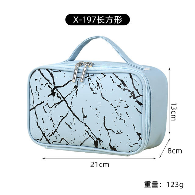 Portable colorful art pattern waterproof wash bag cosmetic bag