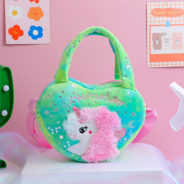 Cute unicorn pattern girls gift crossbody bag