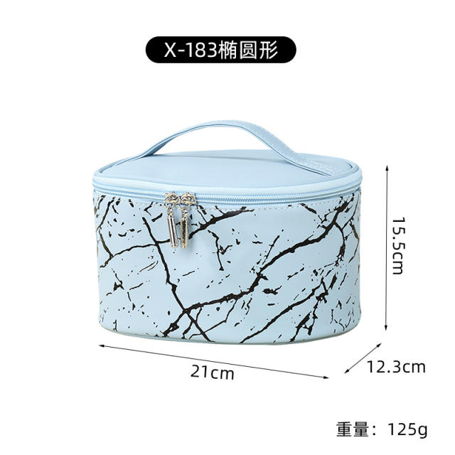 Portable colorful art pattern waterproof wash bag cosmetic bag