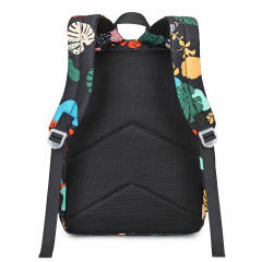 Floral pattern large storage lunch bag school backpack set