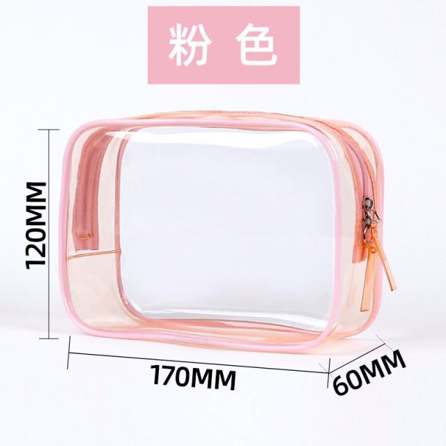 Small size PVC clear wash bag cosmetic bag