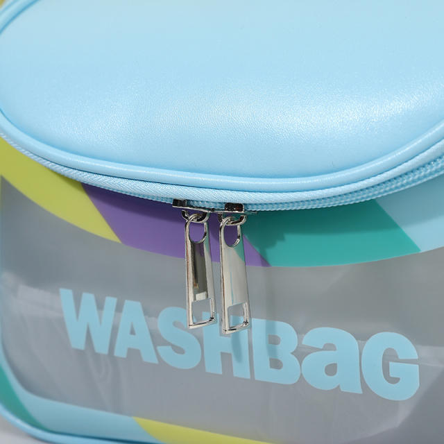 Portable Macarone large storage wash bag cosmetic bag