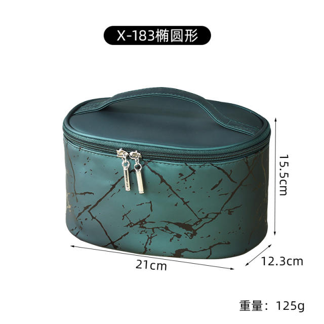 Portable colorful art pattern waterproof wash bag cosmetic bag