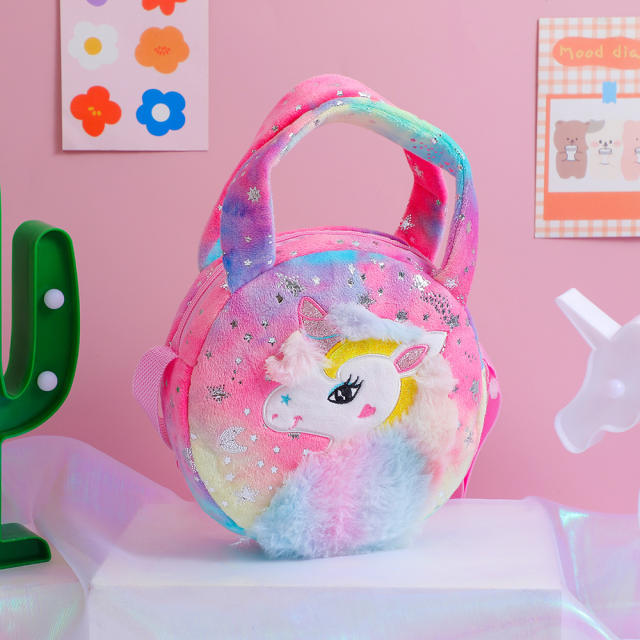 Cute unicorn pattern girls gift crossbody bag