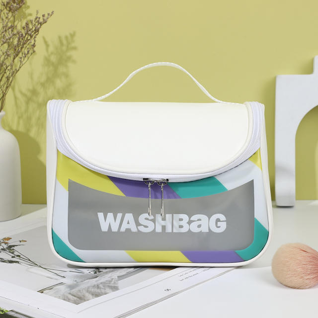 Portable Macarone large storage wash bag cosmetic bag