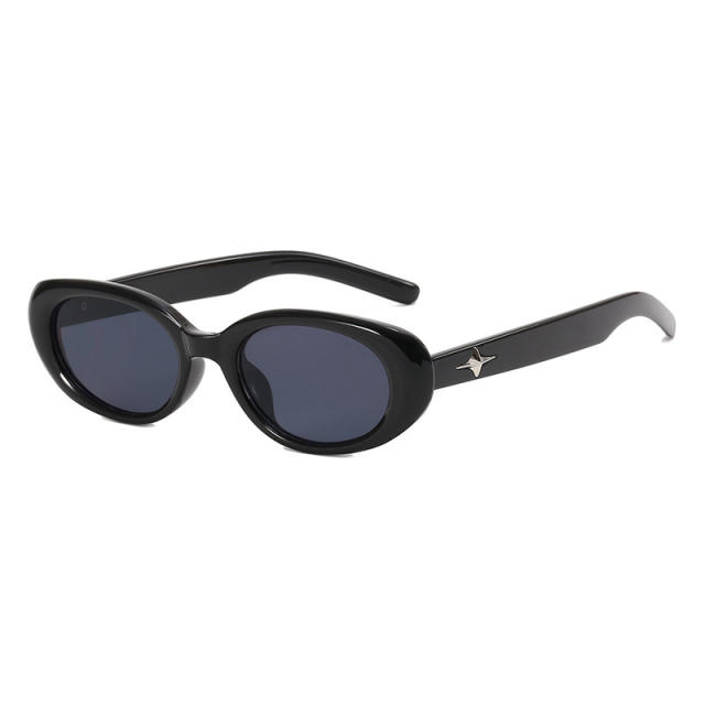 Personality Y2K cute oval shape sunglasses