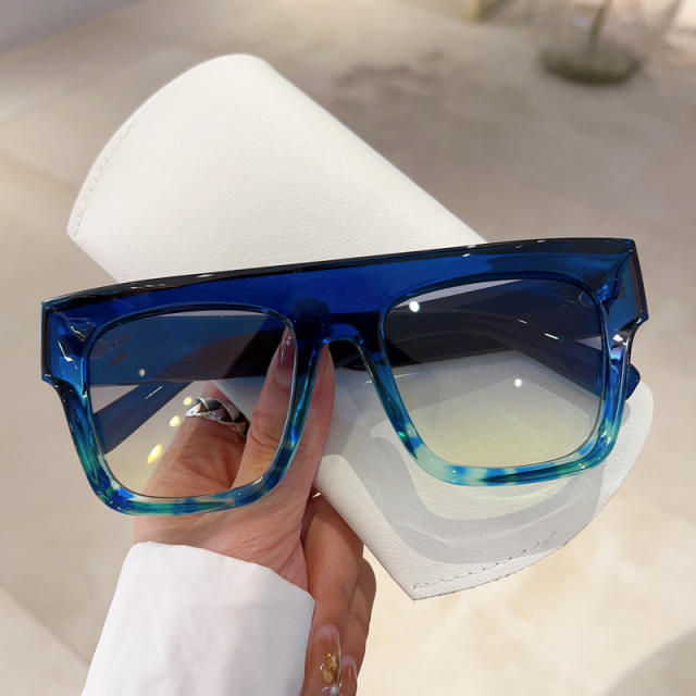 Colorful square frame sunglasses