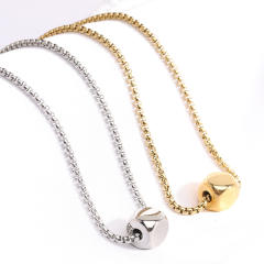 INS concise easy match stainless steel necklace hiphop