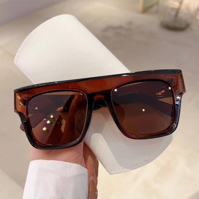 Colorful square frame sunglasses