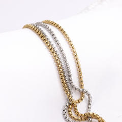 INS concise easy match stainless steel necklace hiphop