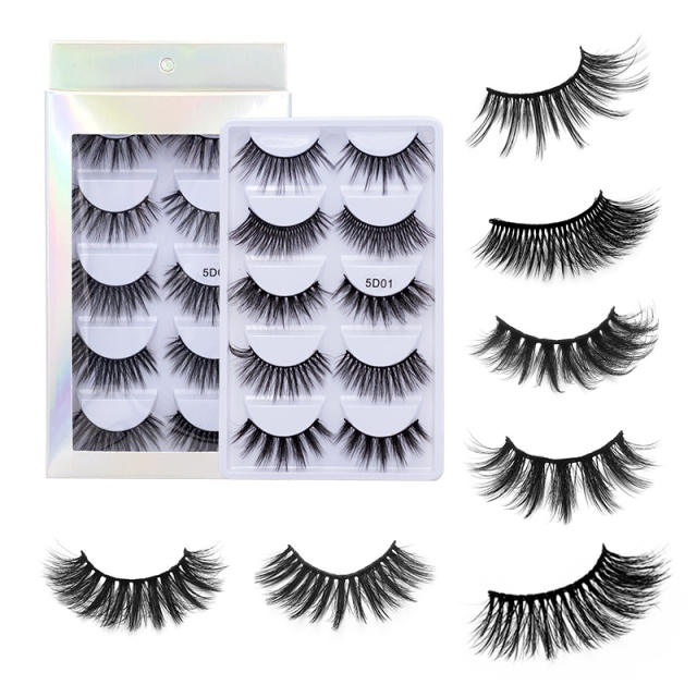 5pair Imitation mink fur natual eyelashes