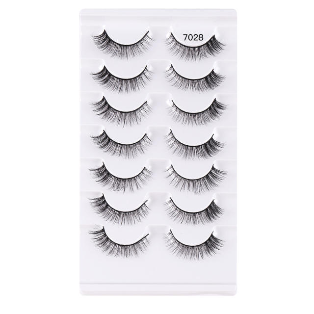 7 pair Artificial fiber eyelashes