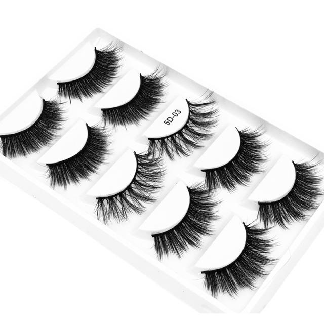 5pair Imitation mink fur natual eyelashes