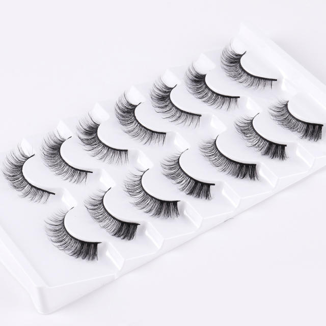 7 pair Artificial fiber eyelashes