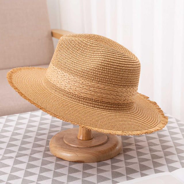 Vintage summer panama hat straw hat