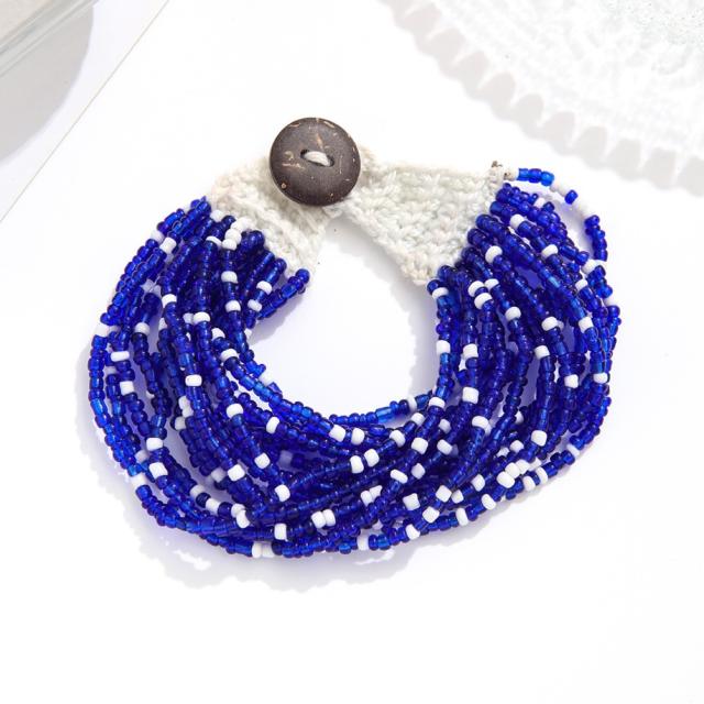 Boho colorful seed bead bracelet