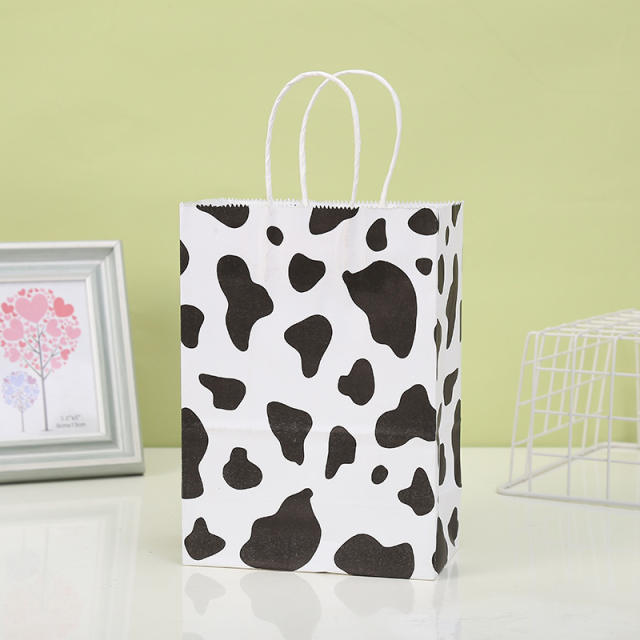 Creative cute safari them animal pattern kraft paper bag