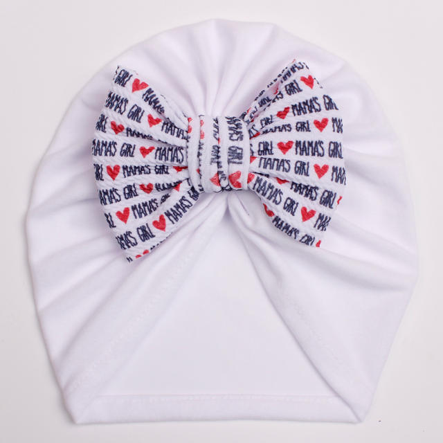 Floral bow cute baby bonnets headband