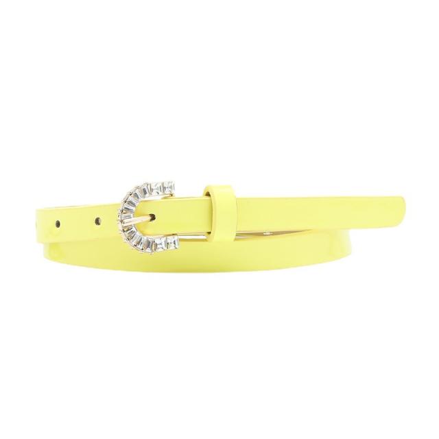 Sweet candy color summer skinny belt