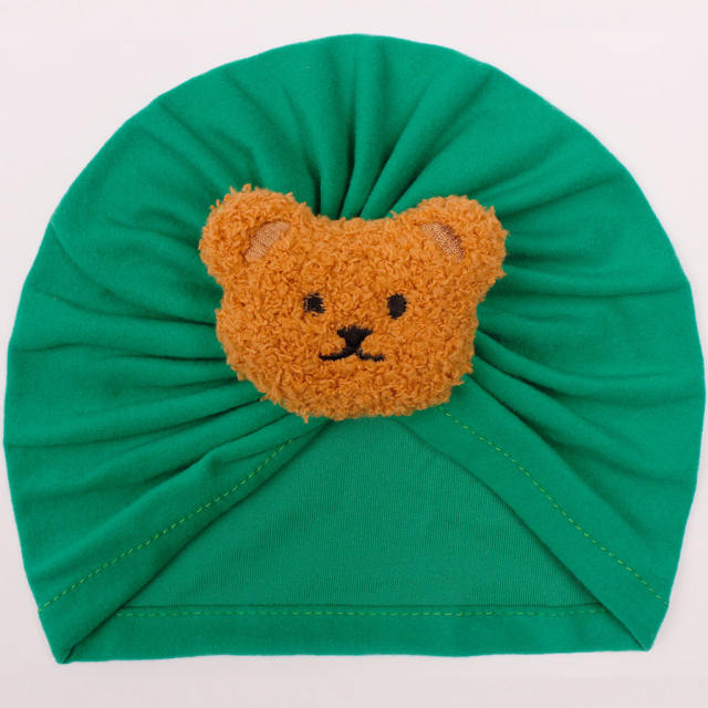 Sweet teddy bear baby bonnets headband