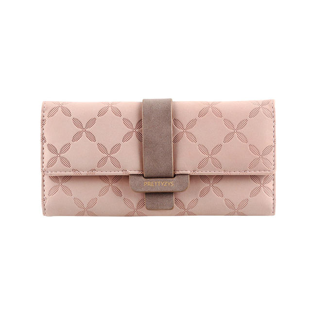 Korean fashion PU leather soft wallet for women