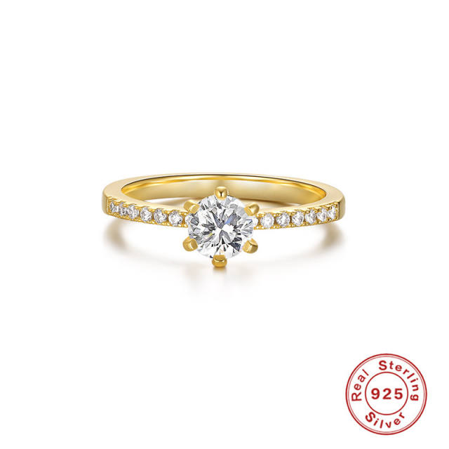 925 sterling silver elegant diamond finger rings