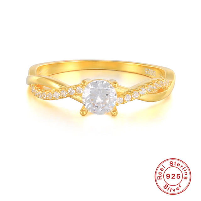 925 sterling silver elegant diamond finger rings