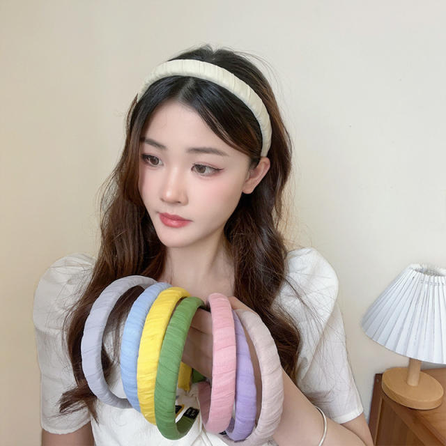 Korean fashion candy color fabric twisted headband