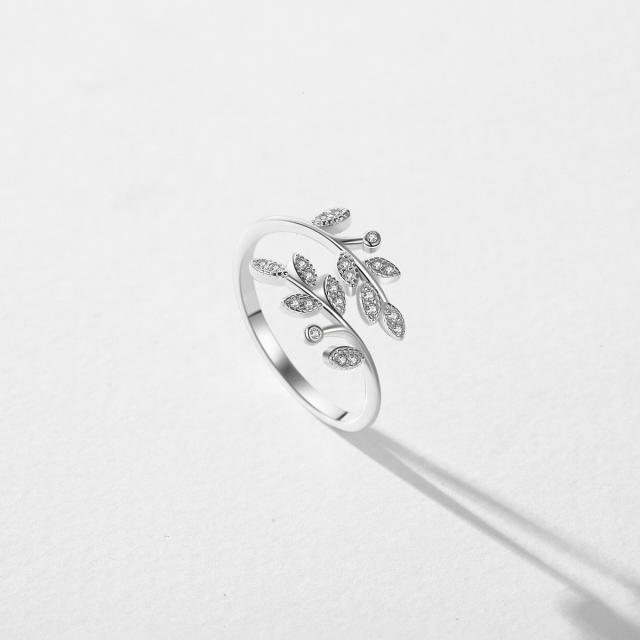 925 sterling silver delicate brunch finger rings