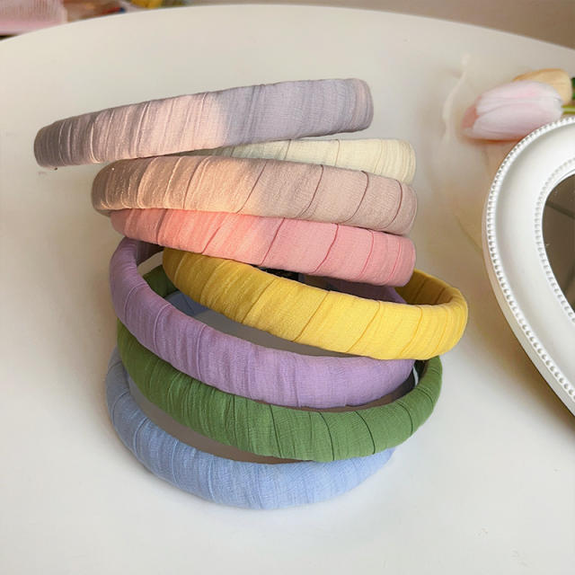 Korean fashion candy color fabric twisted headband