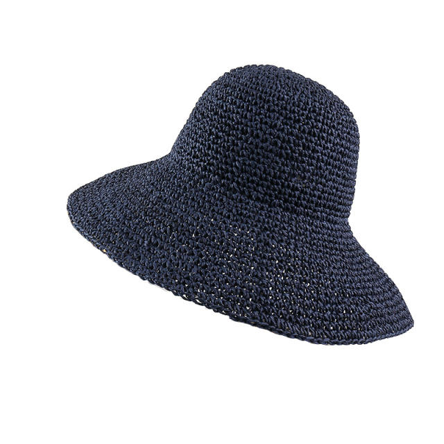 Outdoor summer corchet bucket hat for women