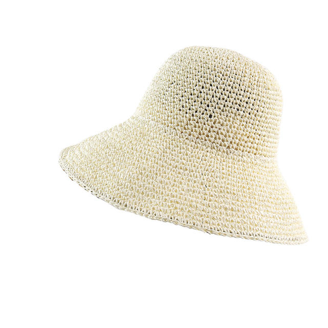 Outdoor summer corchet bucket hat for women