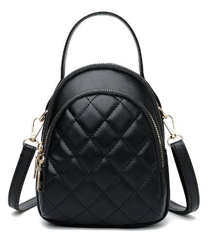 Classic soft PU leather quilted pattern small crossbody bag for women